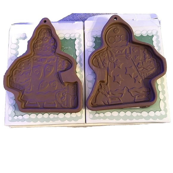 Longaberger 2000 Roger and Ginger Cookie Molds #36536 Holiday New in‎ Box - Picture 3 of 6